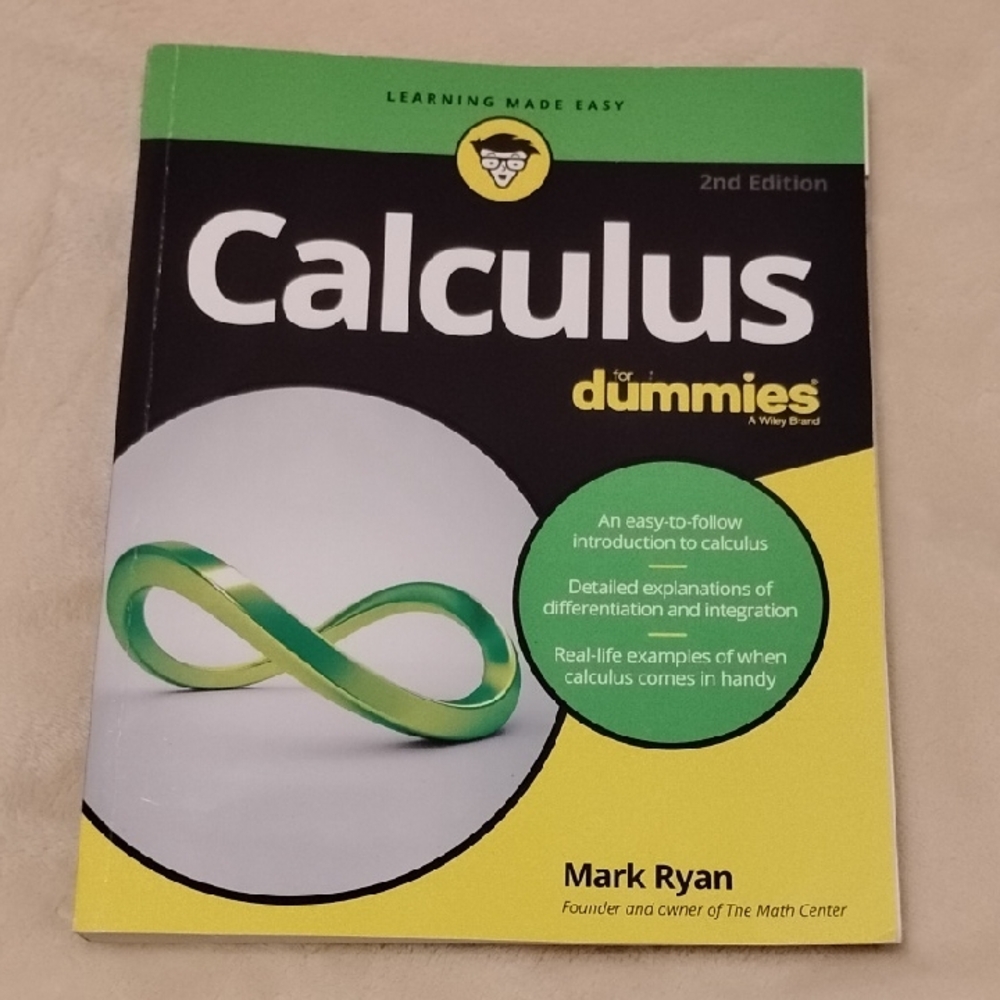 Calculus for Dummies 2nd Edition Book - Mark Ryan